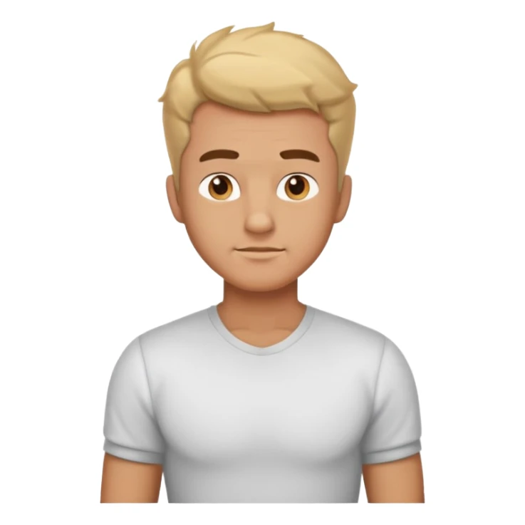 proud man with a puffed chest, standing tall, confident expression, wearing a shirt sticker