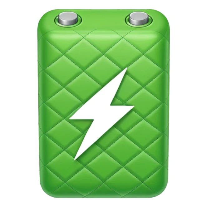 quilted battery icon sticker