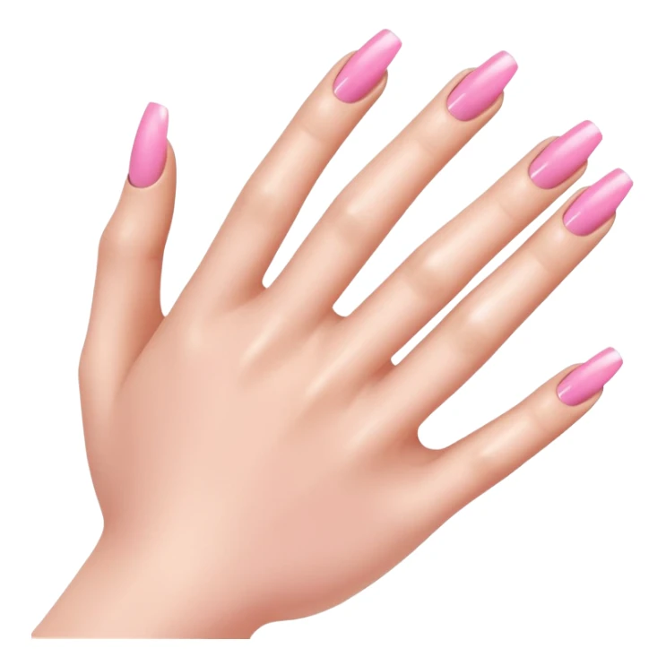 Pink French tip manicure  sticker