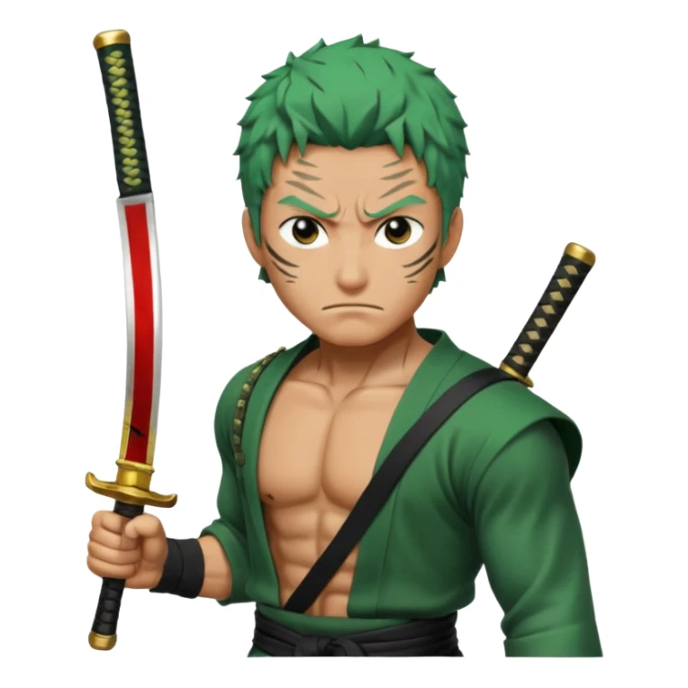Zoro qui découpe quelqu un sticker