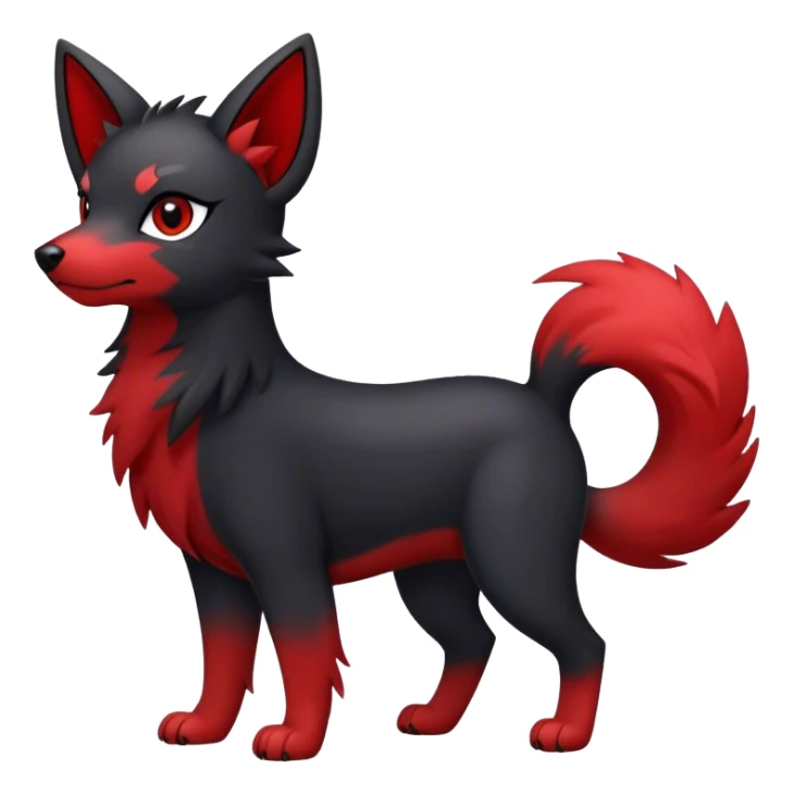 Houndour-Zorua-hybrid full body sticker