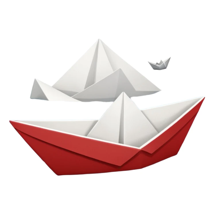 Paper Boat (white) from IT movie sticker