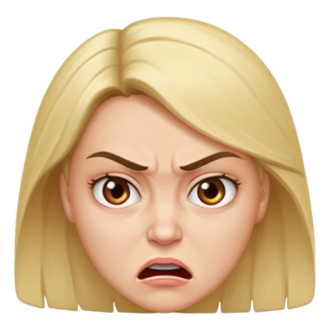 Beautiful woman angry and sick of idiots sticker