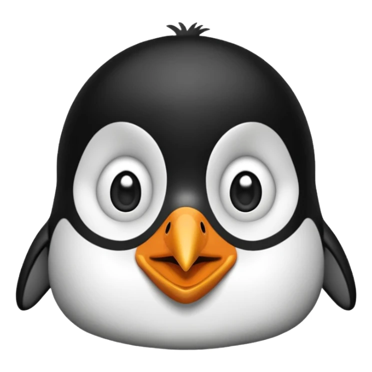 Pingouin qui vient de se réveiller  sticker
