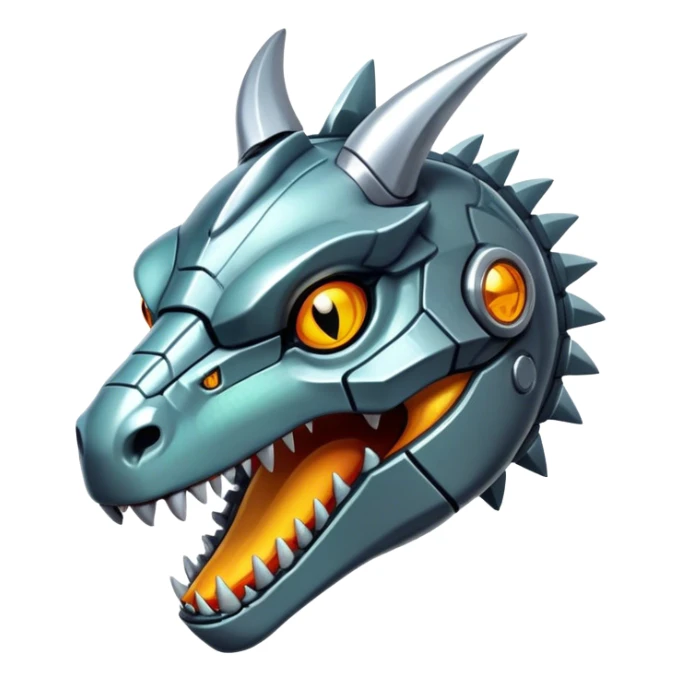  Cool Edgy Shiny Futuristic Greymon-Reptile full body sticker