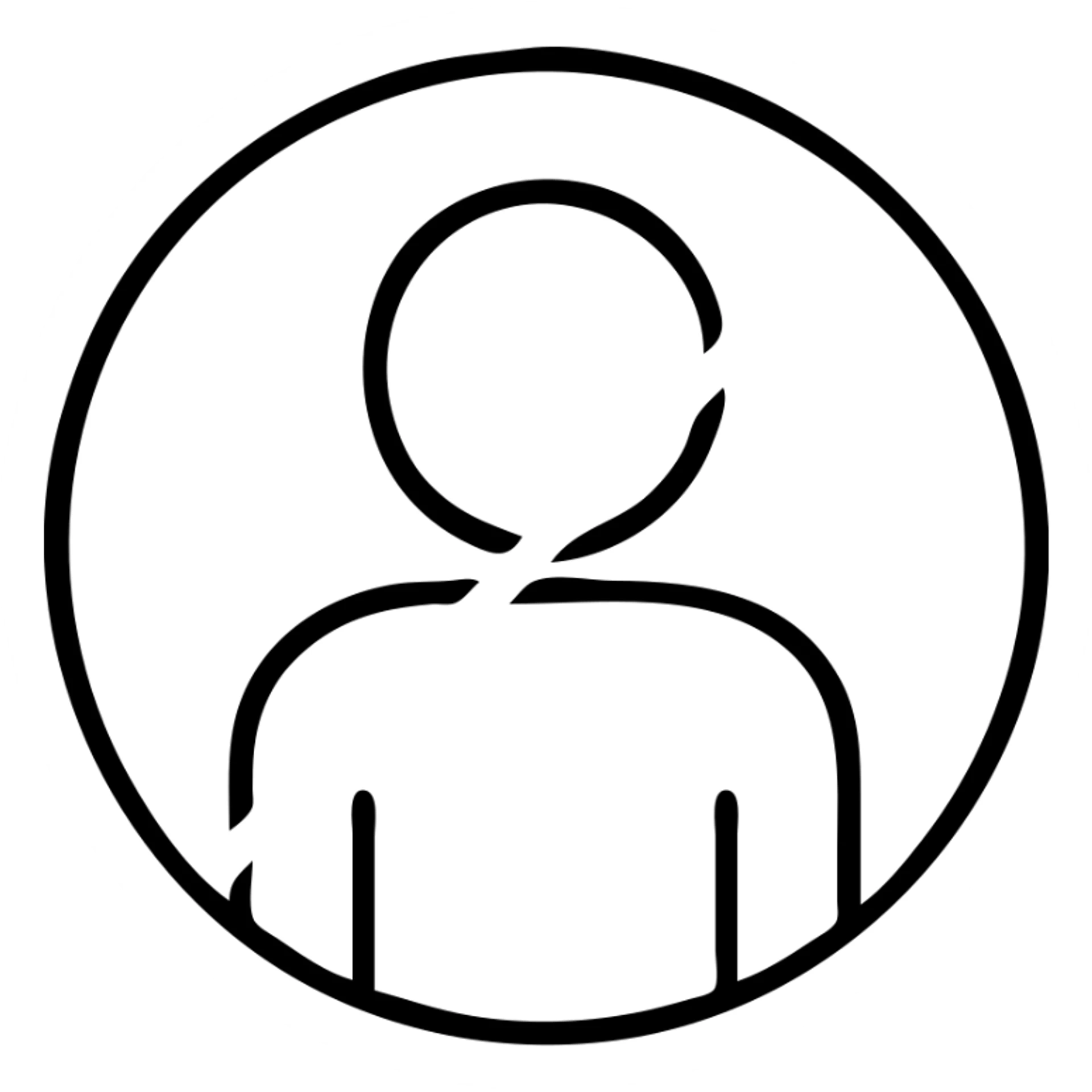 a clear and simple icon of a person inside a circle with a red diagonal line crossing through it, indicating no entry or not allowed sticker