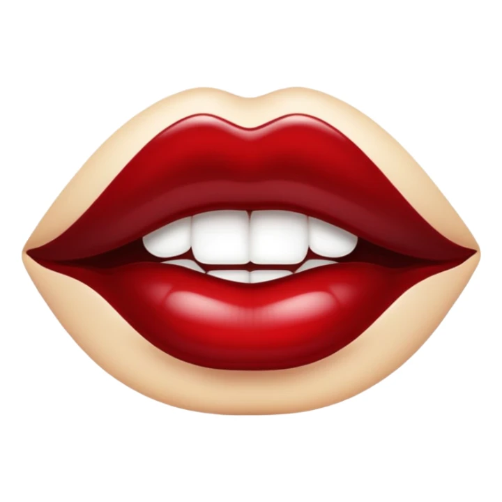 dark red lips sticker