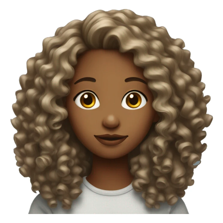 25 year old girl with curls sticker