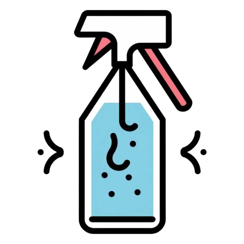 metal degreasing process, cleaning agent removing oil from metal surface sticker