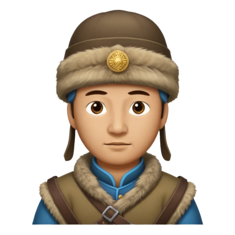 mongol soldie horse riding sticker