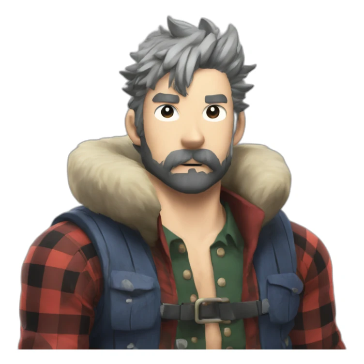 lumberjack in my hero academia sticker