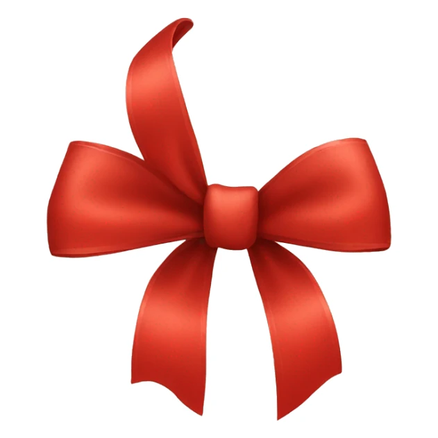 Red bow sticker