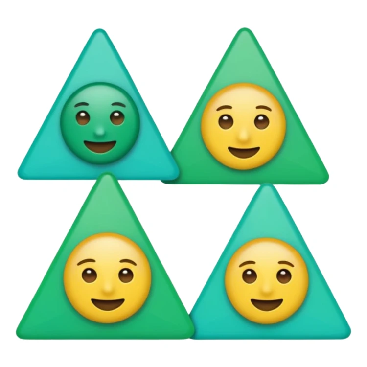 bandeirinhas de são joão, emoji style, green-aqua #00C7B4 tones, transparent background sticker