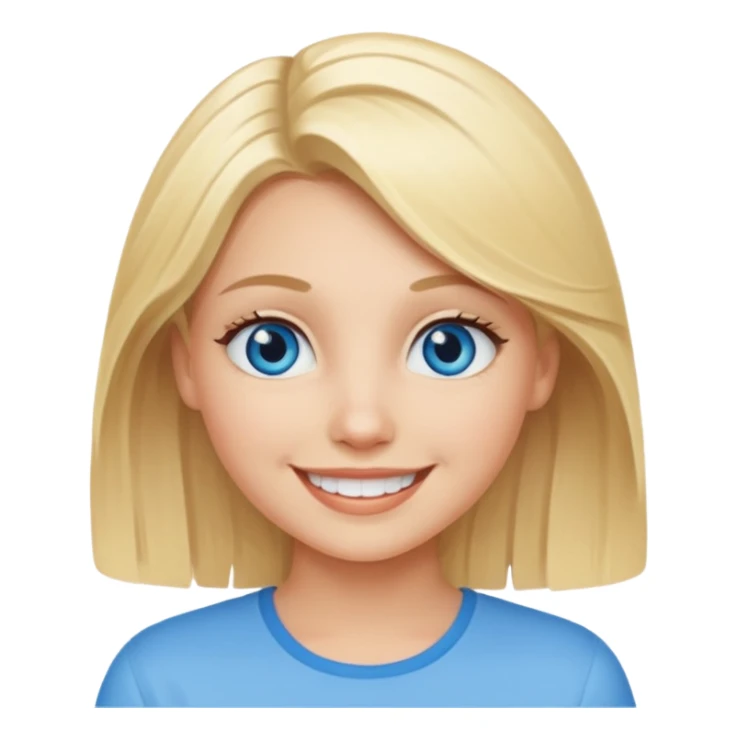 Blonde girl sticker