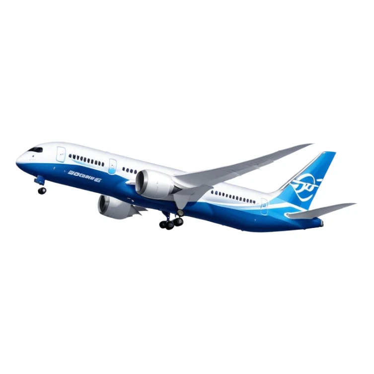 Boeing 787 Dreamliner - Boeing (Model Year: 2022) (Iconic colour: White with blue) sticker