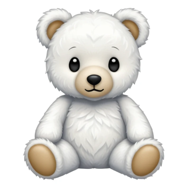 Ice White boho aesthetic teddy sticker sticker