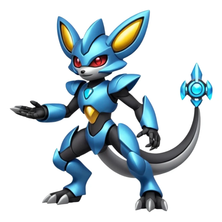 Futuristic Protogen-Fakémon-Pokémon-creature-fusion (full body) sticker