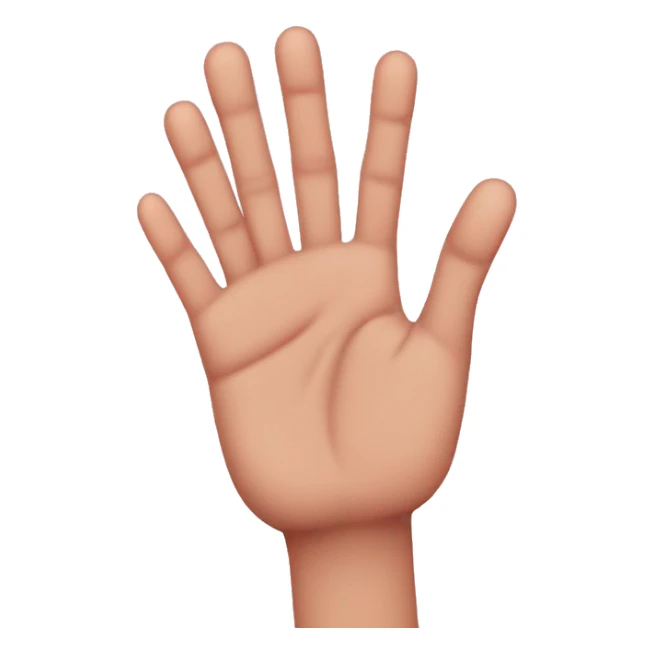 Two hands ten fingers pinkie finger down sticker