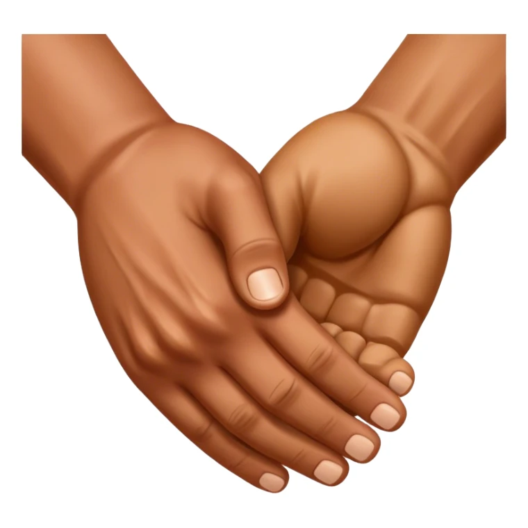 realistic cinematic handshake of muscles hands sticker