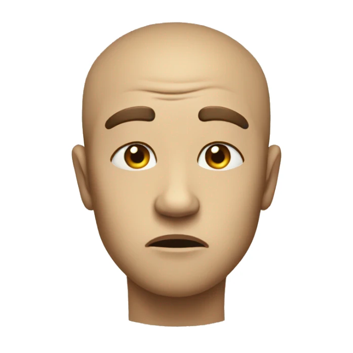 pleading face  sticker