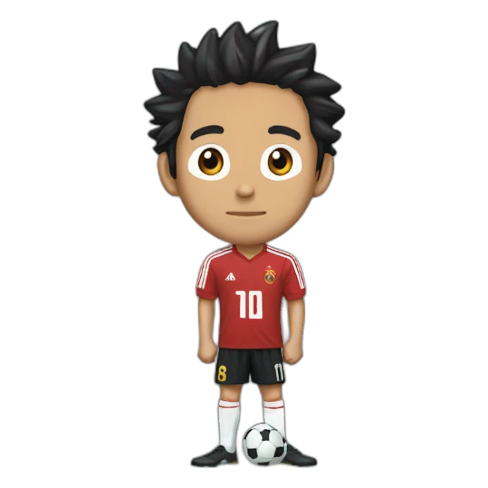 Luffy qui fait une passe à Ronaldo sticker