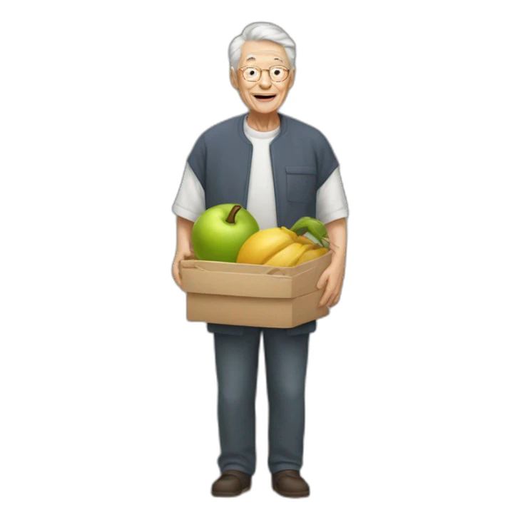 Elderly people who carry a 3000 kilogram alter sticker