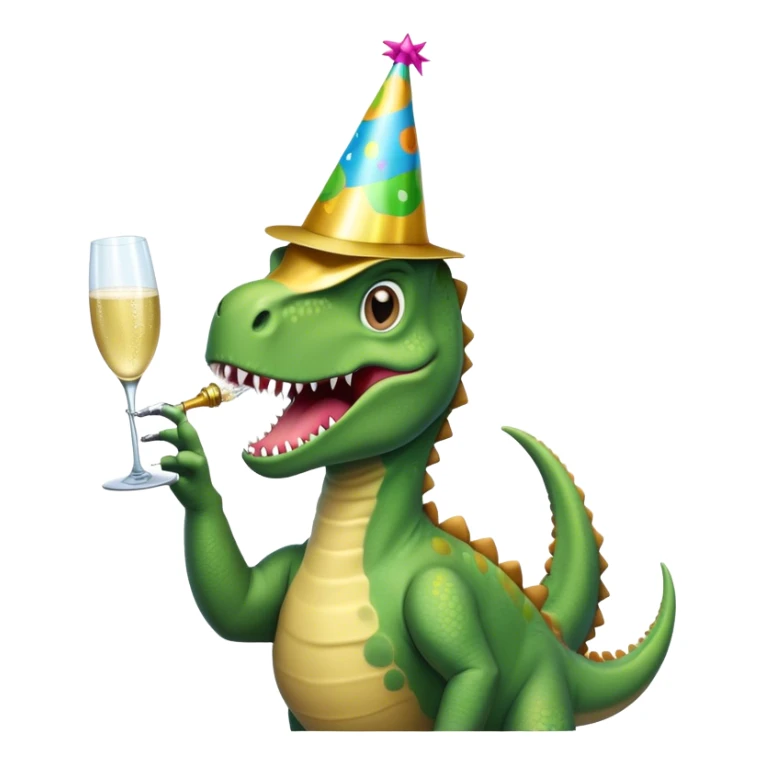 Dinosaure qui fait la fête  sticker