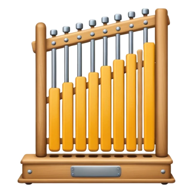wooden glockenspiel instrument sticker