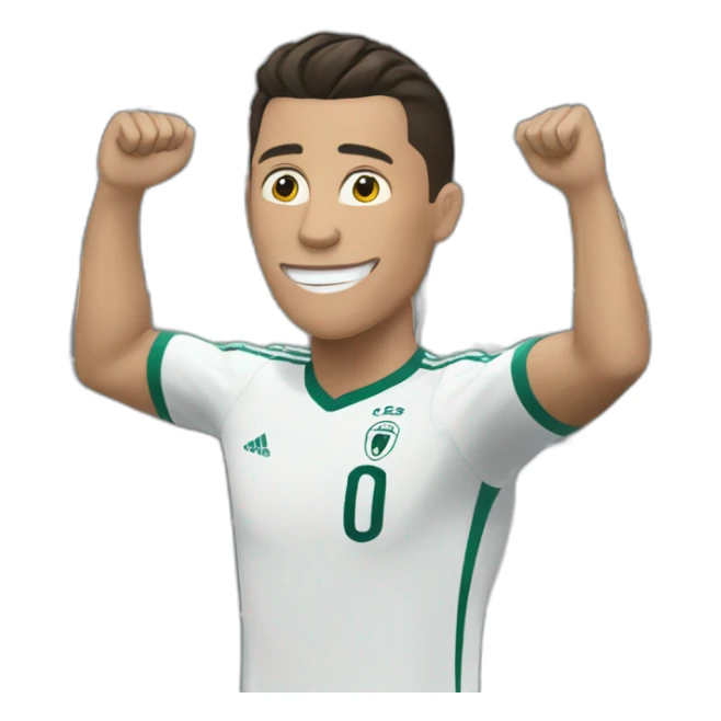 Cristiano ronaldo scoring a goal sticker
