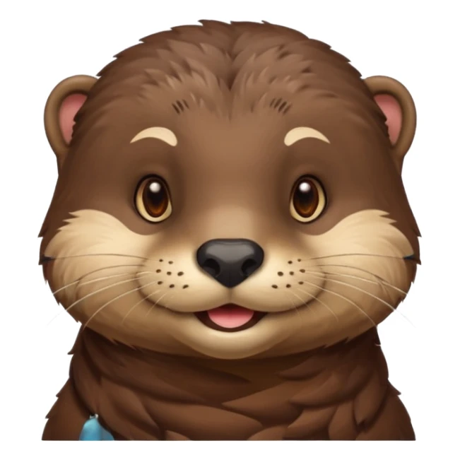 a flirty male otter smirking sticker