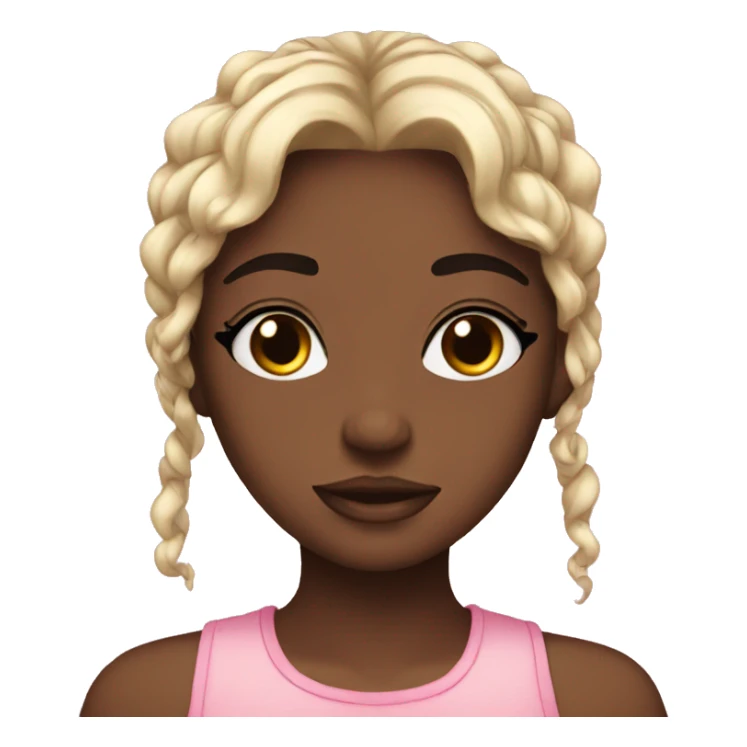 cute black girly aesthetic emoji sticker