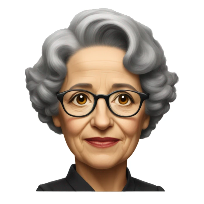 portrait of hannah arendt without glasses sticker