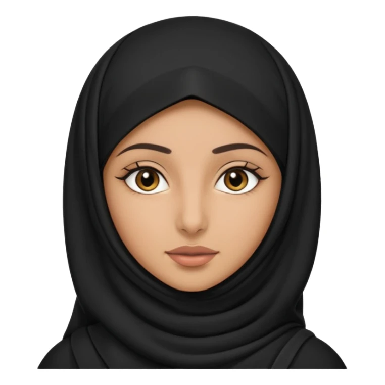 arab GIRL with niquab sticker