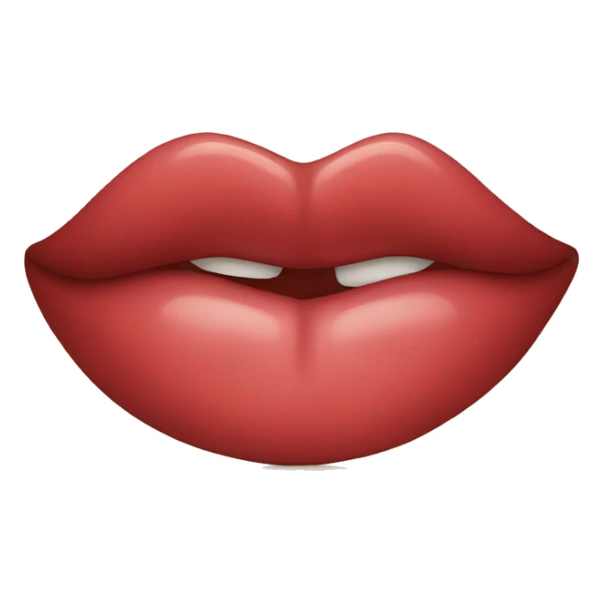 kissing mouth sticker