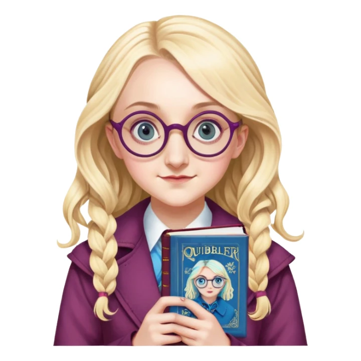 Evanna Lynch is Luna Lovegood in harry potter sticker