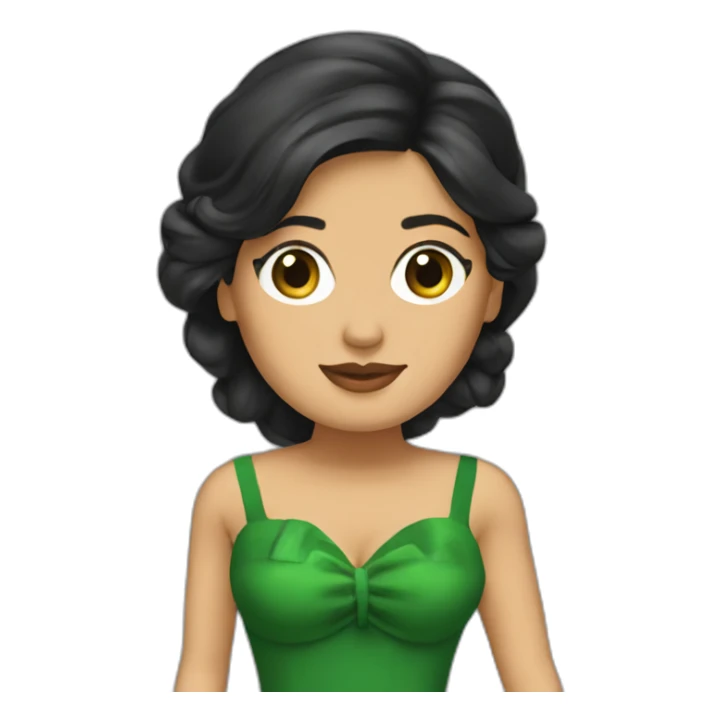salma hayek green dress sticker