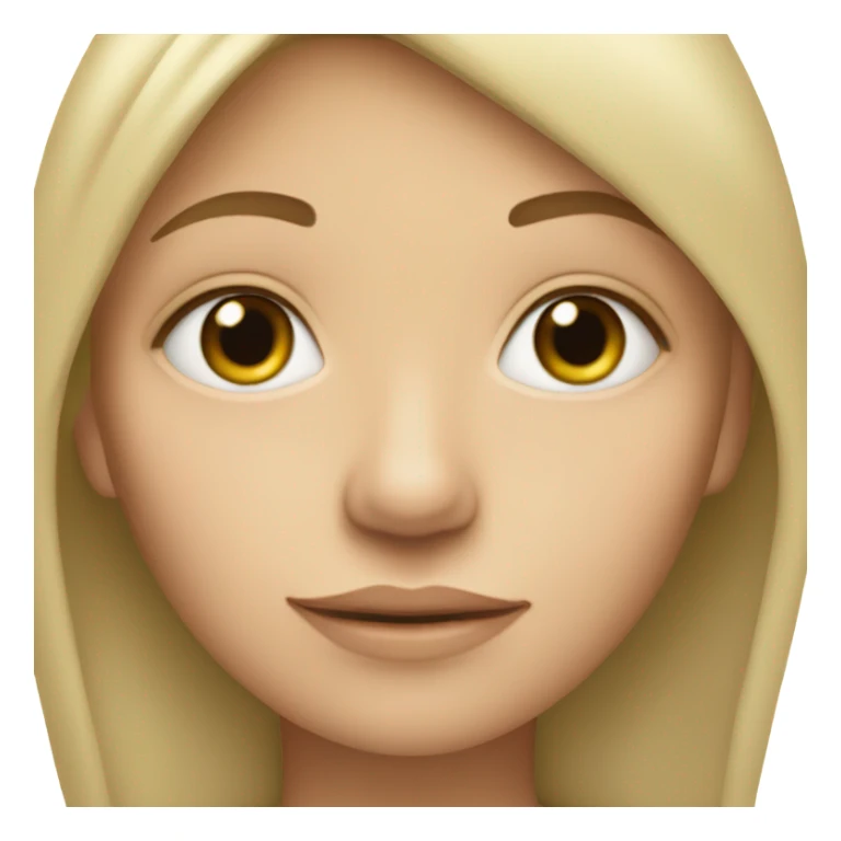 Light skin girl with frog eyes  sticker