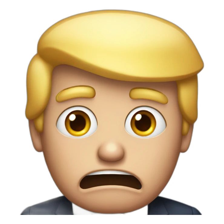 Shocked Donald trump sticker