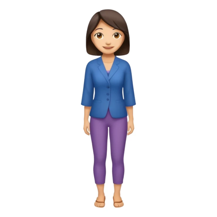  woman Japanese full body sticker