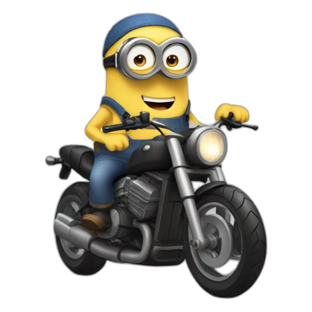 Minion kevin on motobike sticker