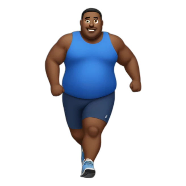 fat runner sticker