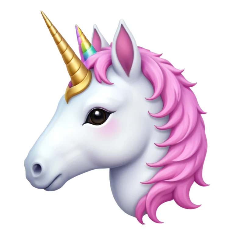 unicorn head, cute sticker