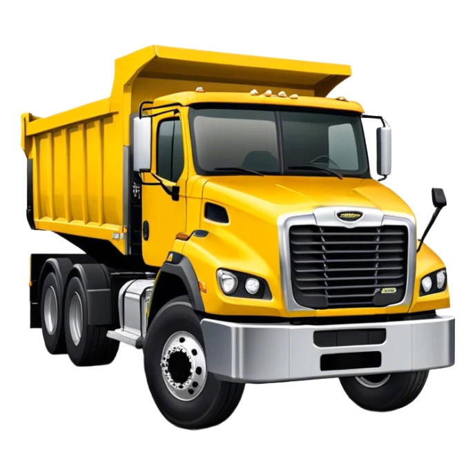 Dump Truck - Freightliner 114SD (Model Year: 2022) (Iconic colour: Yellow with black and silver) sticker