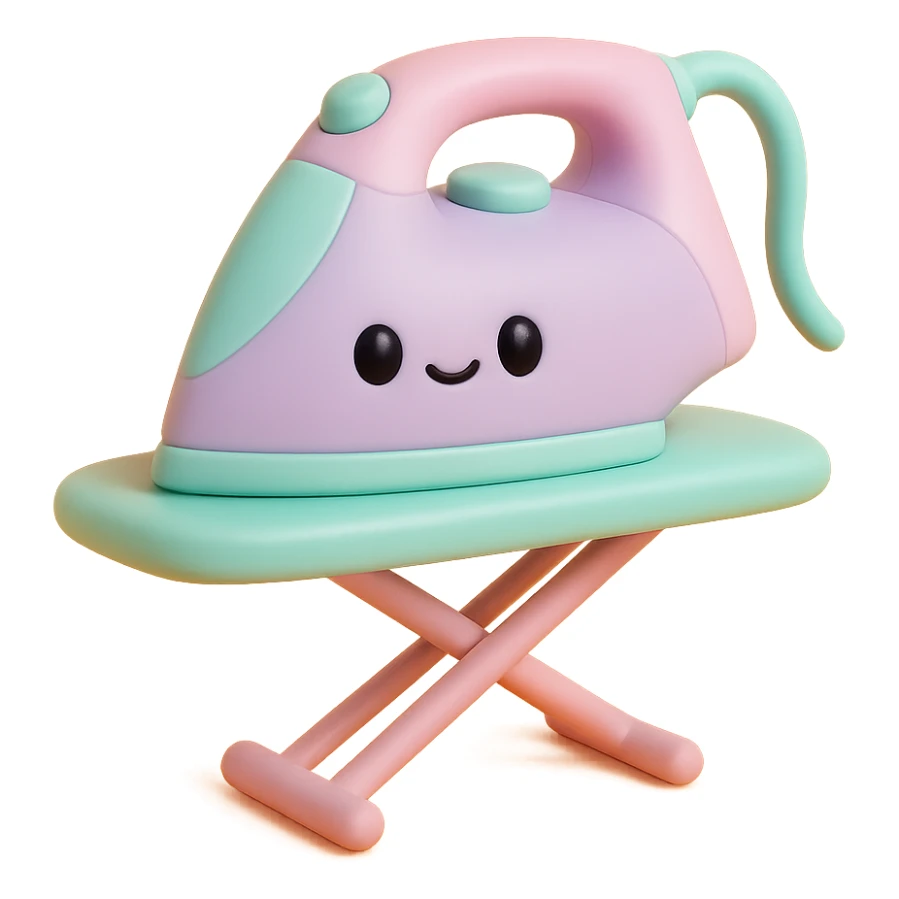 iron and ironing board sticker