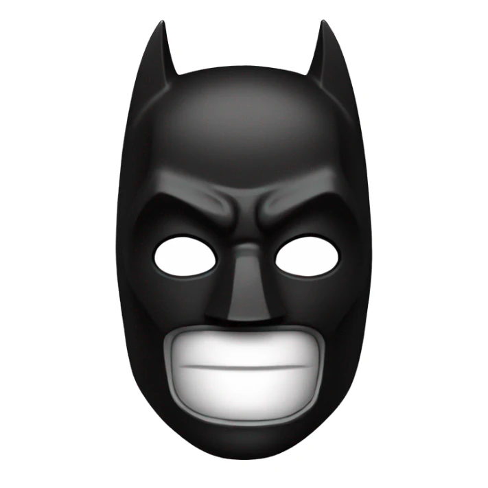 Black and white call with Batman mask sticker