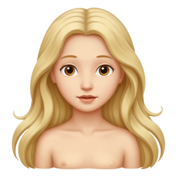 À naked girl sticker