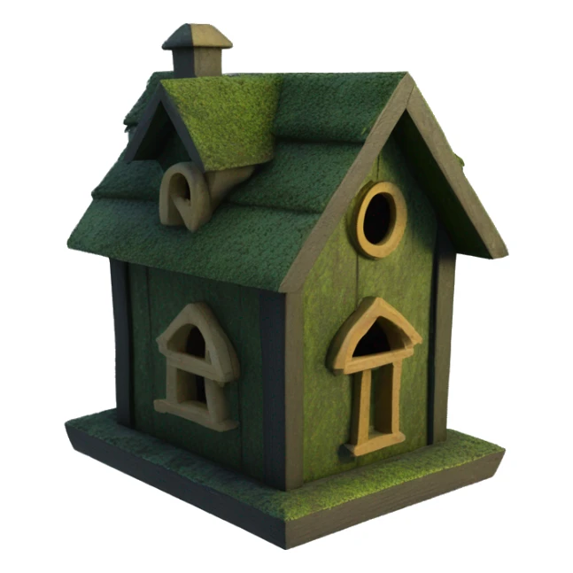 Nevermore Academy Addams house birdhouse. Mossy roof sticker