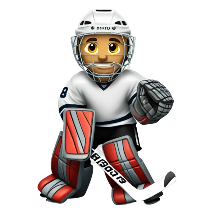 Hockey goalie sticker