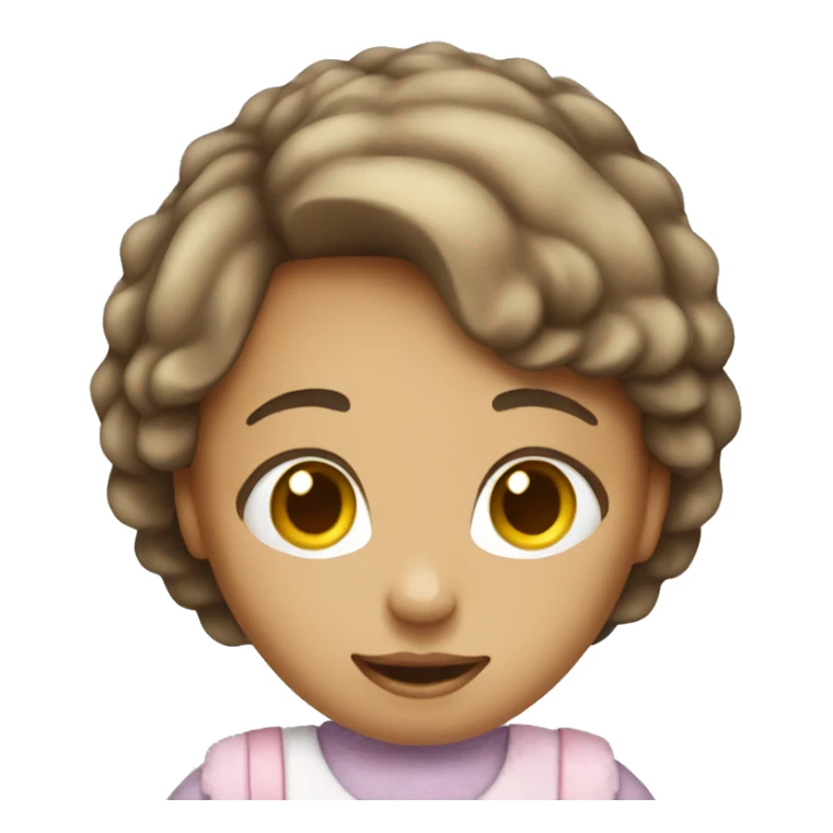 Make me an image of a girl holding sugar sticker