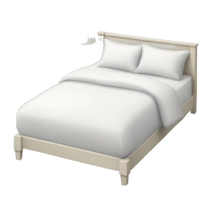 realistic-white-bed sticker